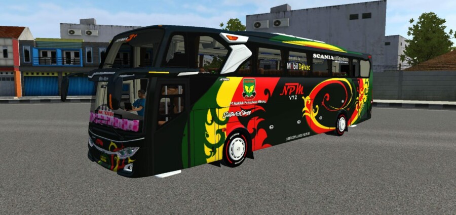 Bus NPM Sultan Class black Scania k360