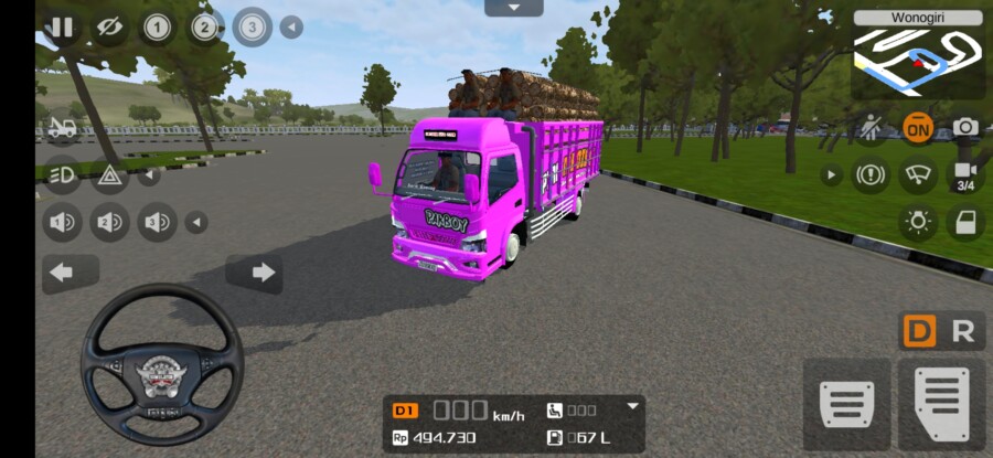 Canter Mbois Muatan Kayu