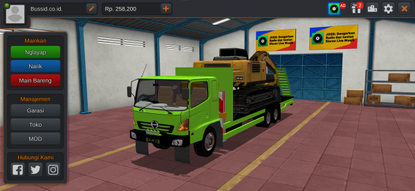 Hino Lohan Purwo Logistic Cvt WSP Excavator