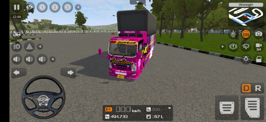 Isuzu NMR 71 HM Lombok Terpal Kotak