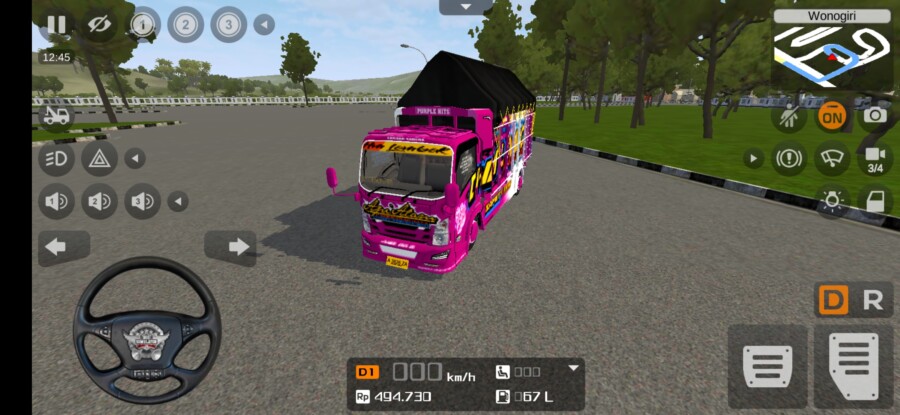 Isuzu NMR 71 HM Lombok Terpal Segitiga