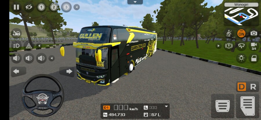 JB3+ SHD Scania K360iB Angga Saputro Full Acc Selendang Voyager