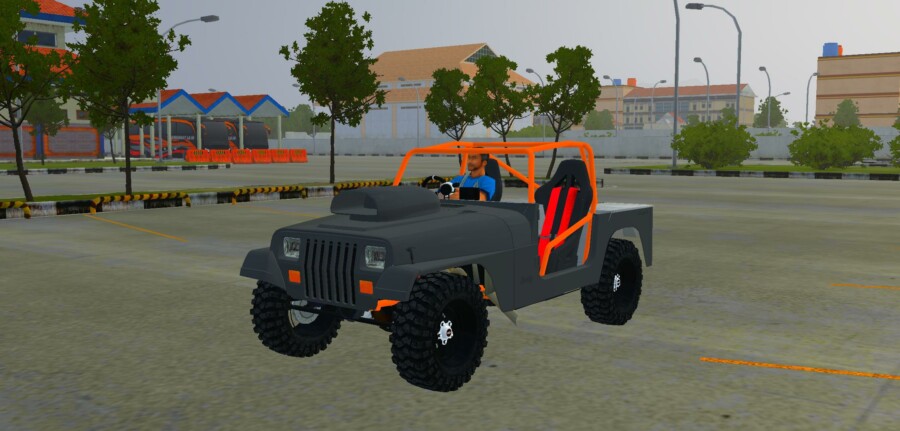 Mobil Jeep Wrangler Sand Drag