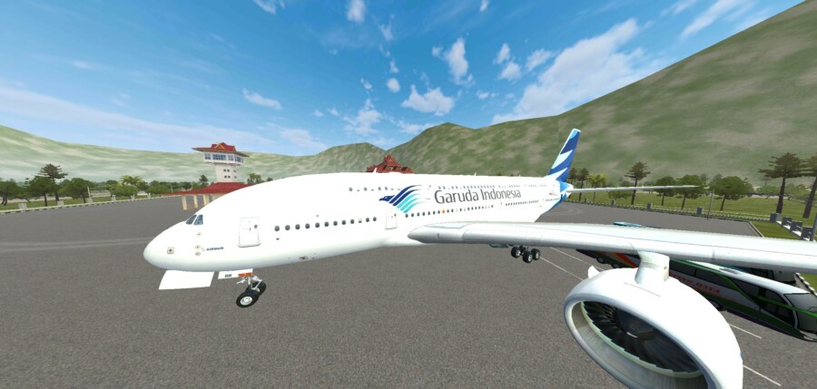 Pesawat Airbus A380 Garuda Indonesia