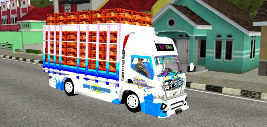 Truck Canter Ayam Maulana Expedition