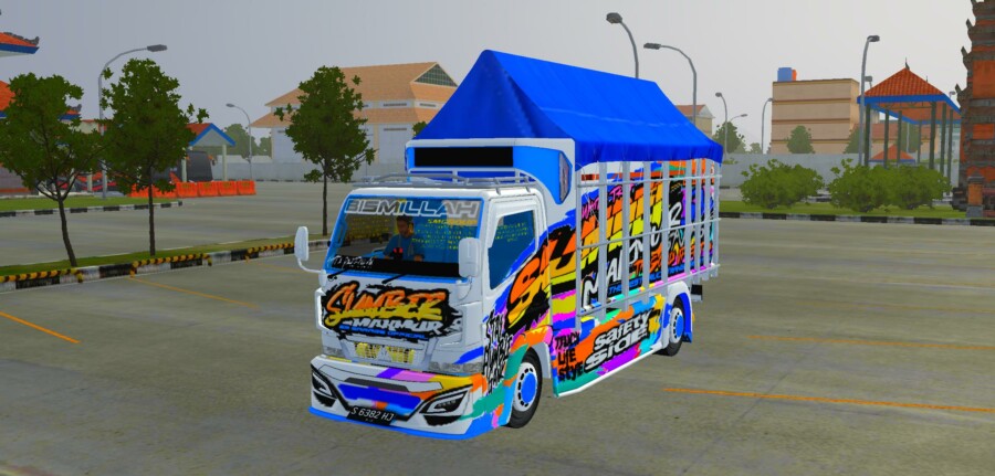 Truck Canter Custom 11 Terpal Segitiga