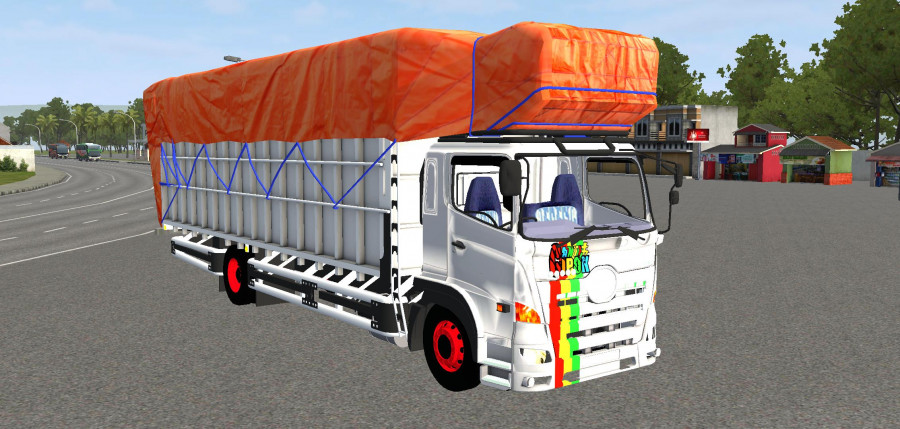 Truck Hino 500NG Terpal Oren