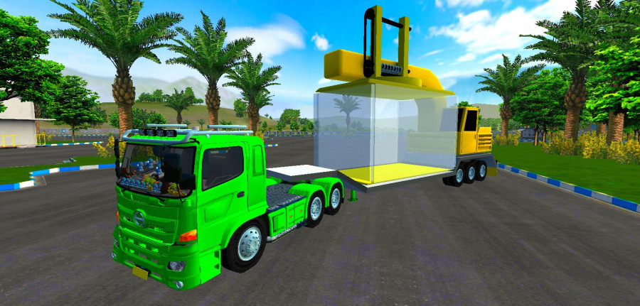 Truck Hino Trailer Pencuri Traffic