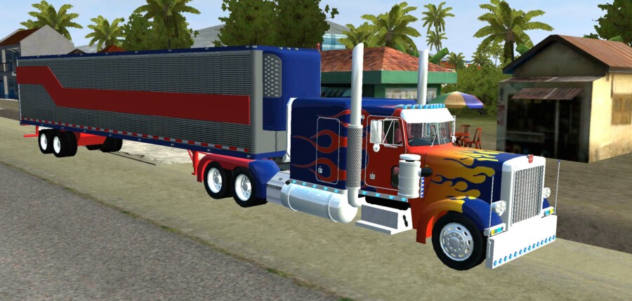 Truck Optimus Prime Trailer
