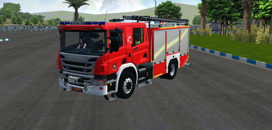 Truck Scania P360 Pemadam Kebakaran