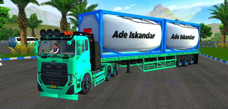 Truck UD Quester Trailer ISO Tank