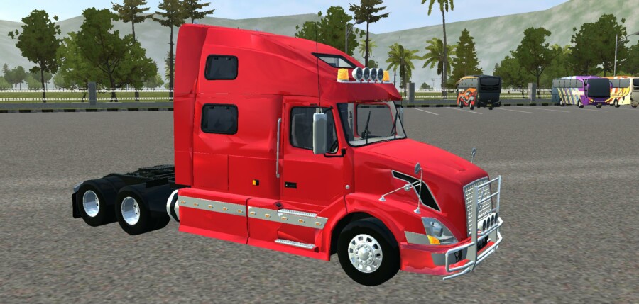 Truck Volvo VNL 78 Pertamina Trailer