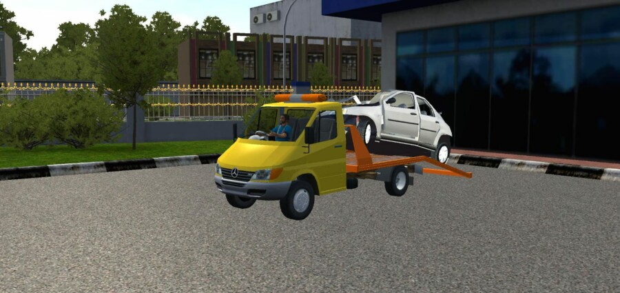 Mercedes-Benz Sprinter Towcar Broken Car