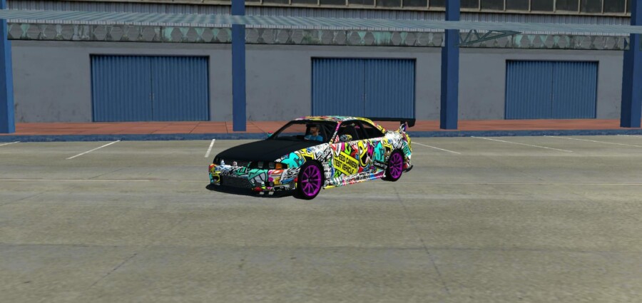 Nissan Skyline GTR Sticker Bomb