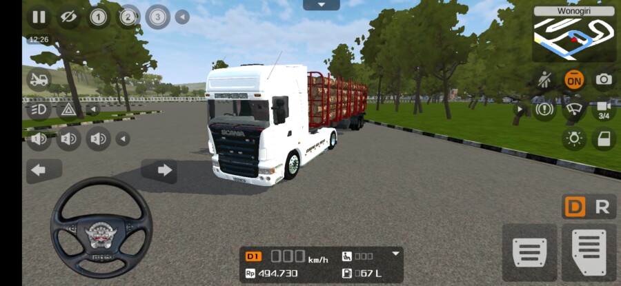 Truck Scania R620 Muatan Kayu