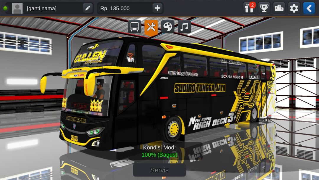 JB3+ SHD Scania K360iB Angga Saputro Polos