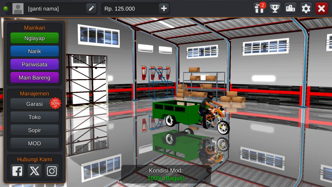 Motor Viar Bak Terbuka