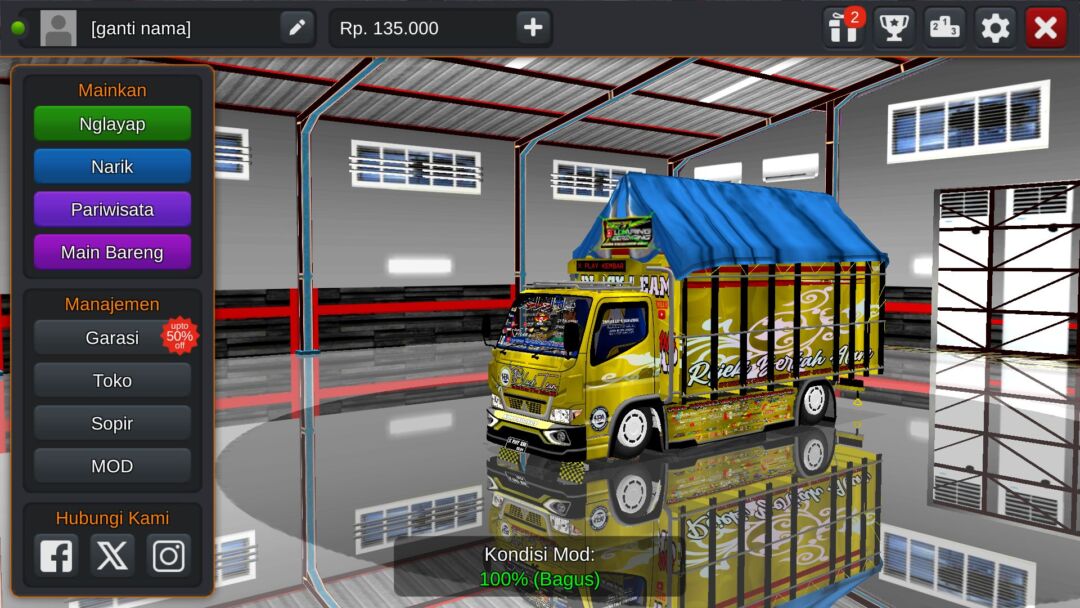 Truck Canter Black Team Gold