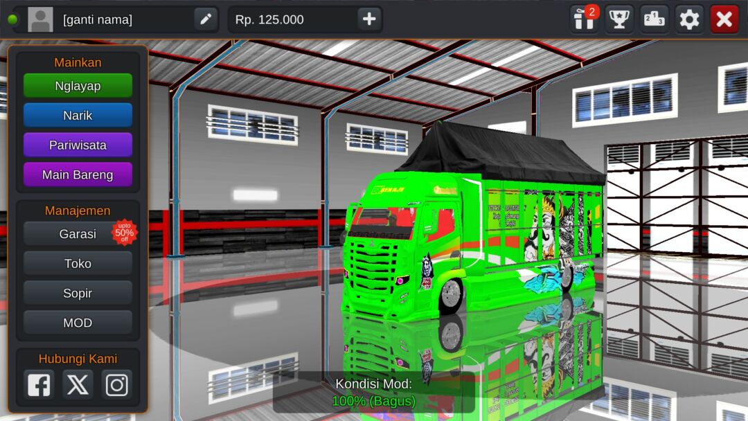 Truck Canter New BKJ Kolor Ijo