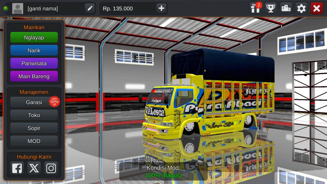 Canter Valesca Terpal Kotak