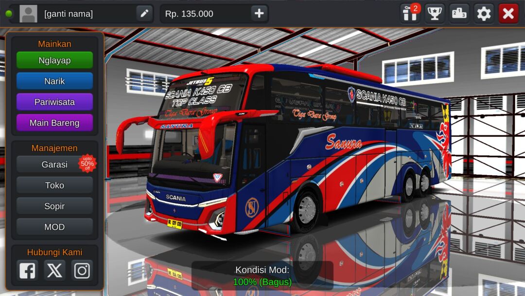 JB5 Scania K450CB Top Class Sanura